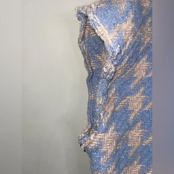 STORETS Lori Houndstooth  Sz M In Skyblue - Picture 6 of 6
